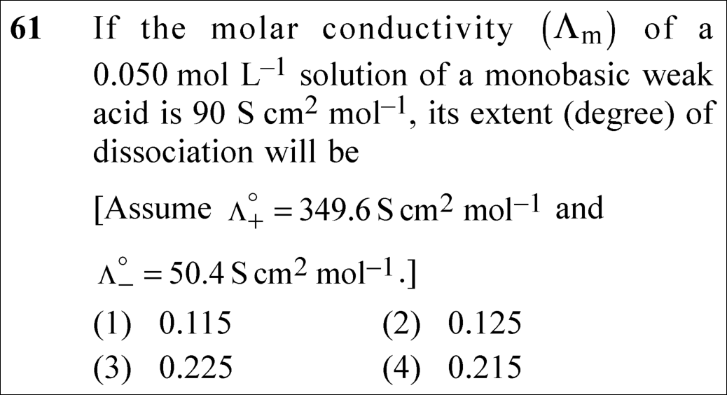NEET 2025 chemistry Question 61