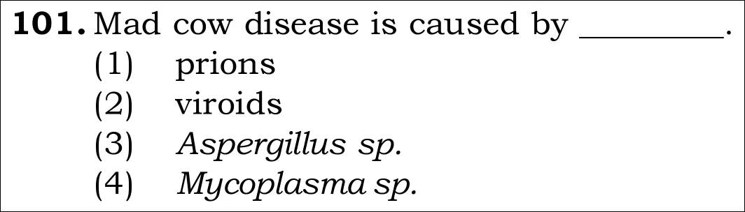 NEET 2026 Botany Question 101