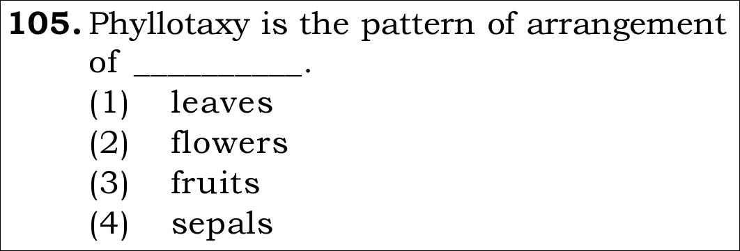 NEET 2026 Botany Question 105