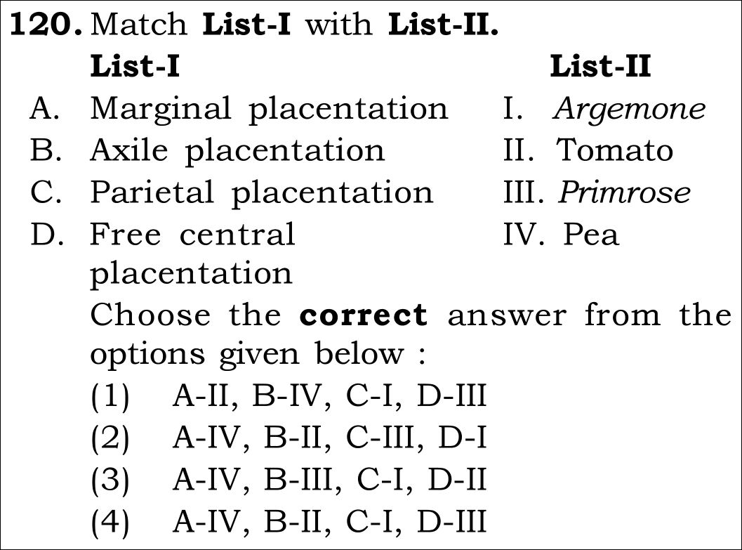 NEET 2026 Botany Question 120