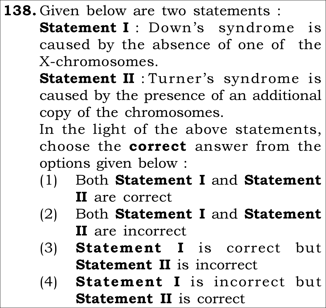 NEET 2026 Zoology Question 138