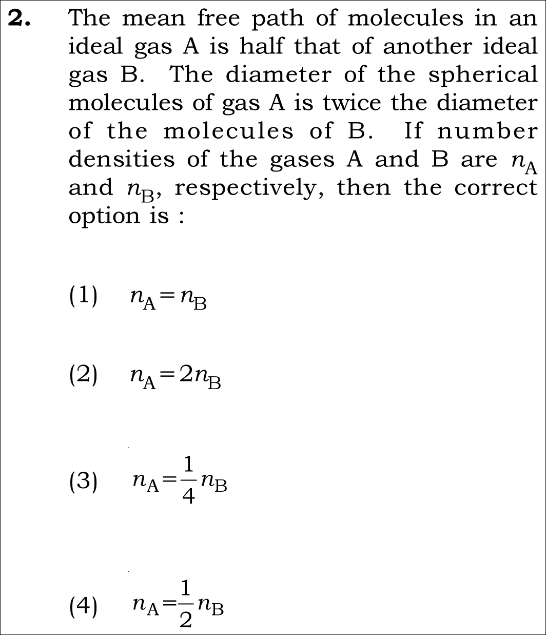 NEET 2026 Physics Question 2