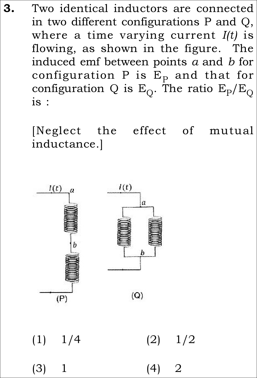 NEET 2026 Physics Question 3