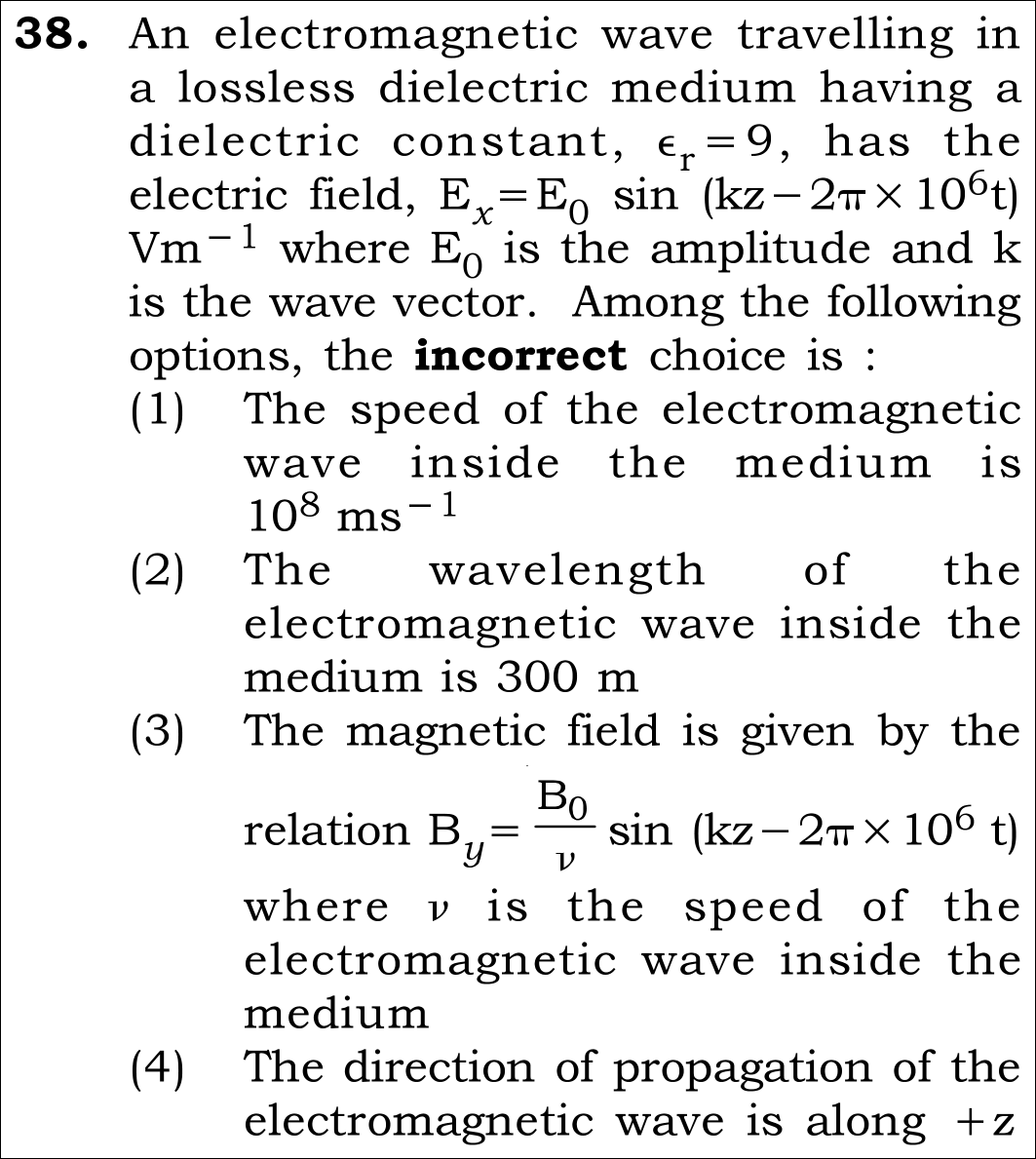 NEET 2026 Physics Question 38