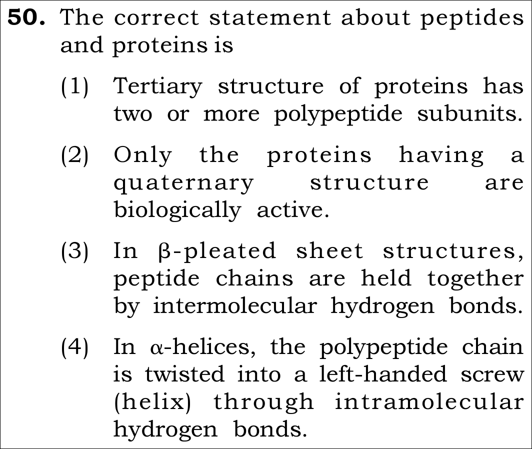 NEET 2026 chemistry Question 50