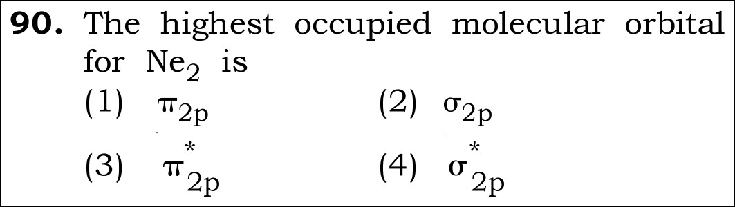 NEET 2026 chemistry Question 90