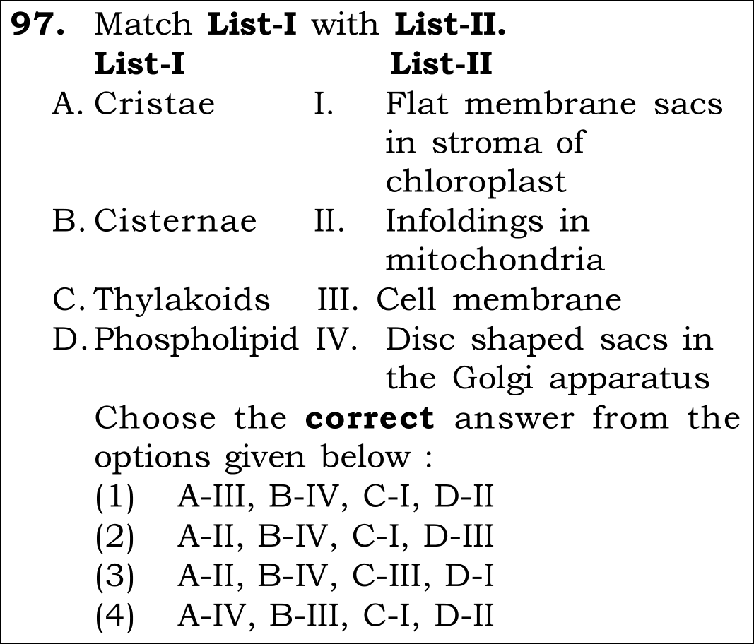 NEET 2026 Botany Question 97
